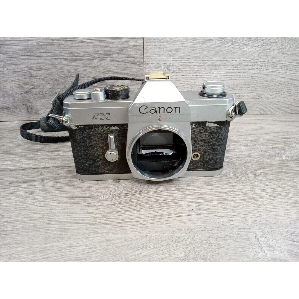 Vintage Canon TX 35mm SLR Film Camera Body Only Untested Parts Or Repair Japan